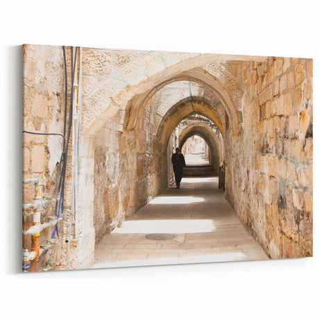 Historic Arched Passageway - Timeless Urban Street Photography Print