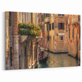 Venice Gondola in Canal Art | Italian Gondola Print | Romantic Wall Decor