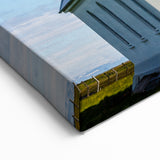 Church Canvas Prints | Peaceful White Church in Scenic Landscape