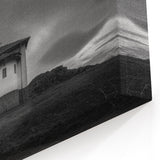 Church Wall Art | Dramatic Black and White Church Landscape Print