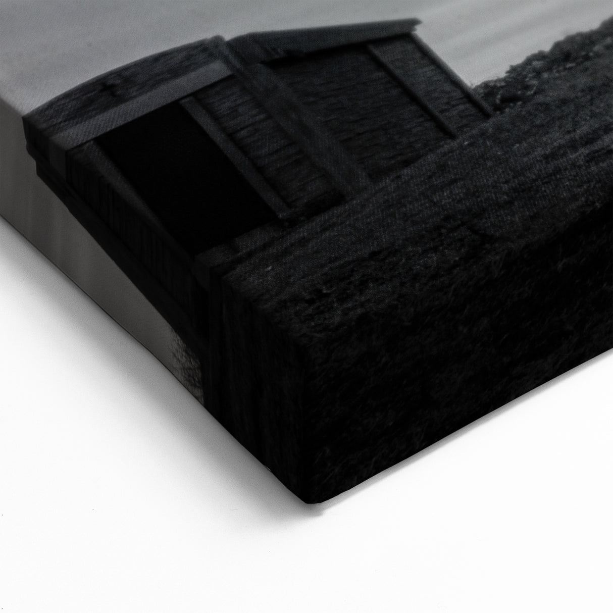 Church Wall Art | Dramatic Black and White Church Landscape Print