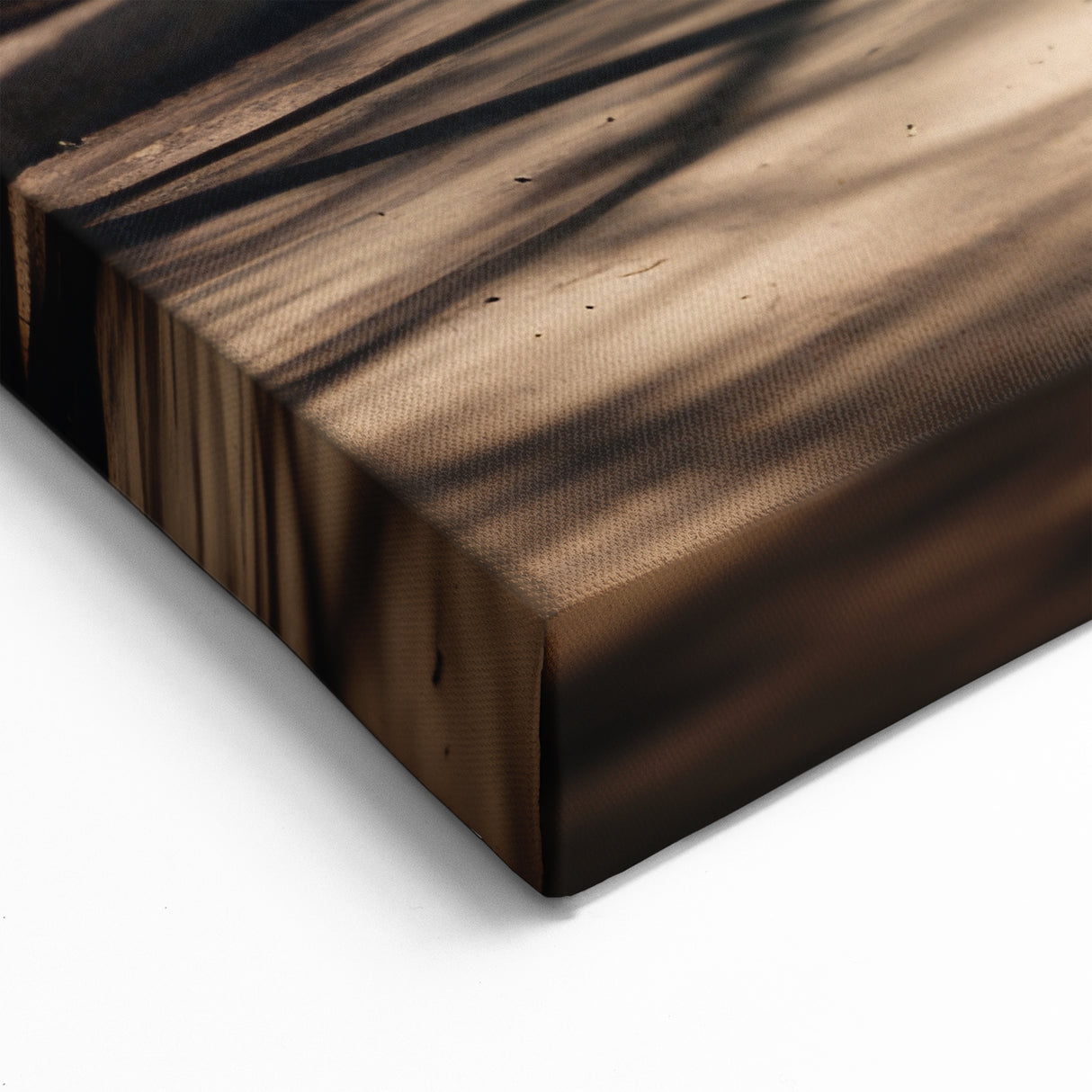 Golden Vintage Taxi on Quiet Street - Warm and Nostalgic Wall Art Print