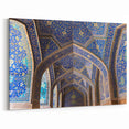 Church Wall Art | Intricate Blue Mosaic Ceiling Church Canvas Print