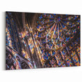 Church Wall Art | Vibrant Stained Glass Window Church Canvas Print