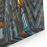 Church Wall Art | Grand Gothic Cathedral Interior Canvas Print
