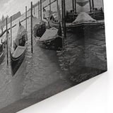 Venice Gondola Wall Art – Scenic Italian Waterways Black & White Print