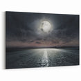Scenic Road Trip Photography - Moonlit Highway Wall Art - Pathway Decor