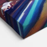 Vibrant City Road Art - Colorful Night Drive Canvas - Urban Wall Decor
