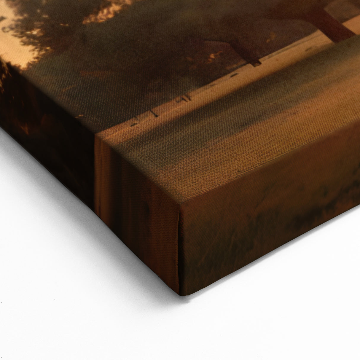 Sunset Church Landscape - Inspirational Christian Wall Art for Home