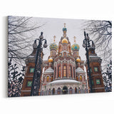 Russian Orthodox Cathedral - Vibrant Spiritual Wall Art for Home Decor