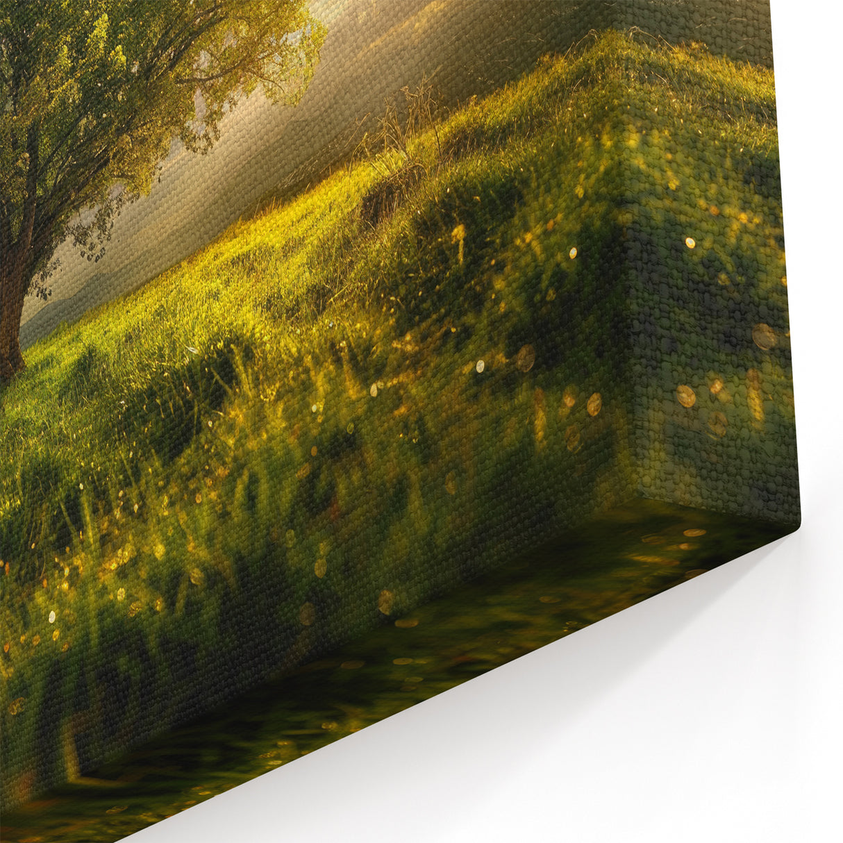 Solitary Tree at Sunset - Serene Nature Wall Art in Scenic Landscape Prints