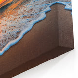 Beach Landscape Wall Art - Ocean Sunset Coastal Canvas - Seaside Decor