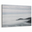 Cloud-Covered Mountains Art - Serene Misty Landscape Wall Decor
