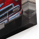 Antique Red Chevy Car Art: Classic Convertible Prints for Retro Decor