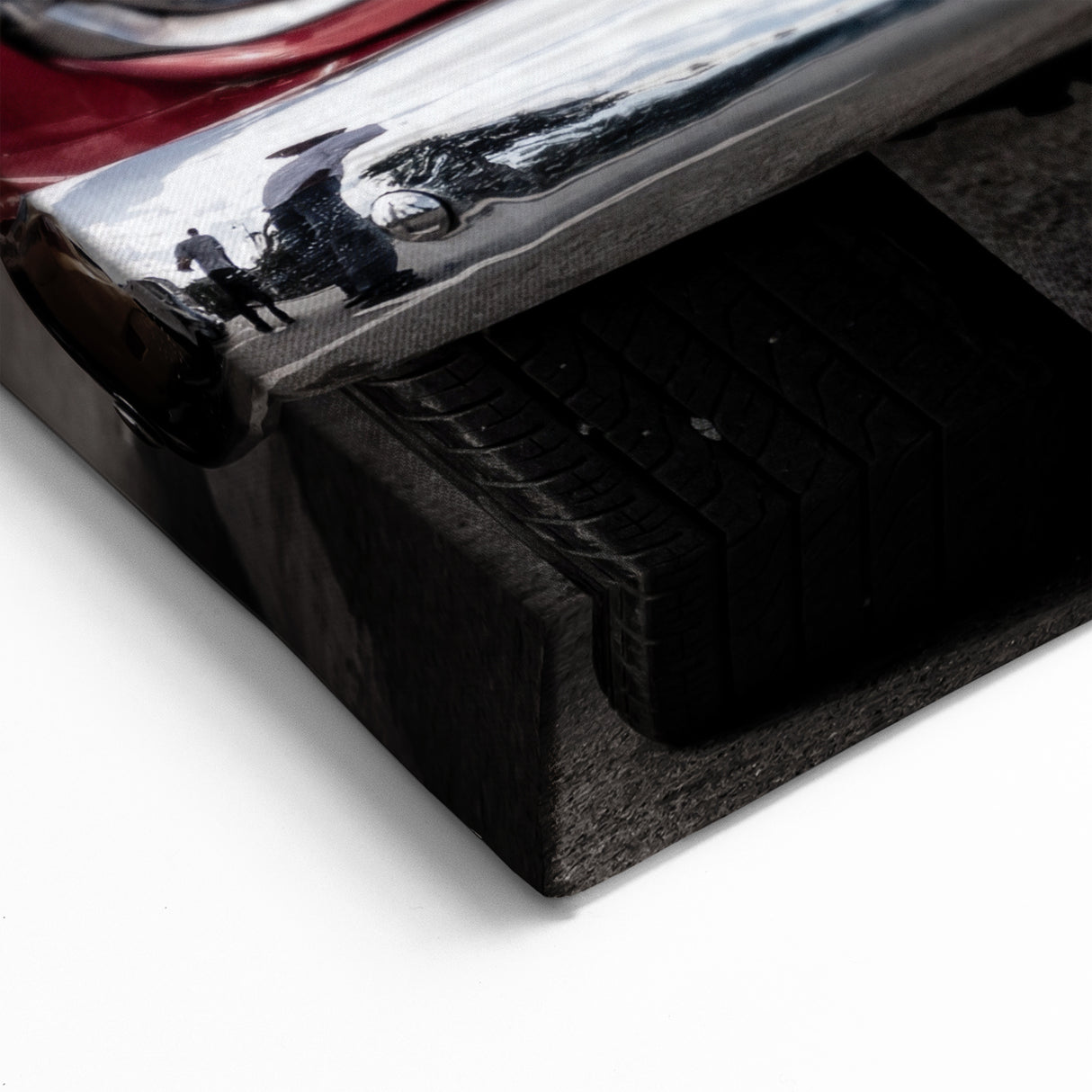 Antique Red Chevy Car Art: Classic Convertible Prints for Retro Decor