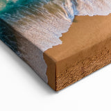 Ocean Waves Beach Aerial View Wall Art - Coastal Landscape Canvas