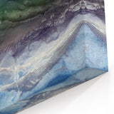 Abstract Coastal Aerial View Wall Art - Modern Ocean Landscape Canvas