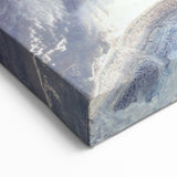 Abstract Coastal Aerial View Wall Art - Modern Ocean Landscape Canvas