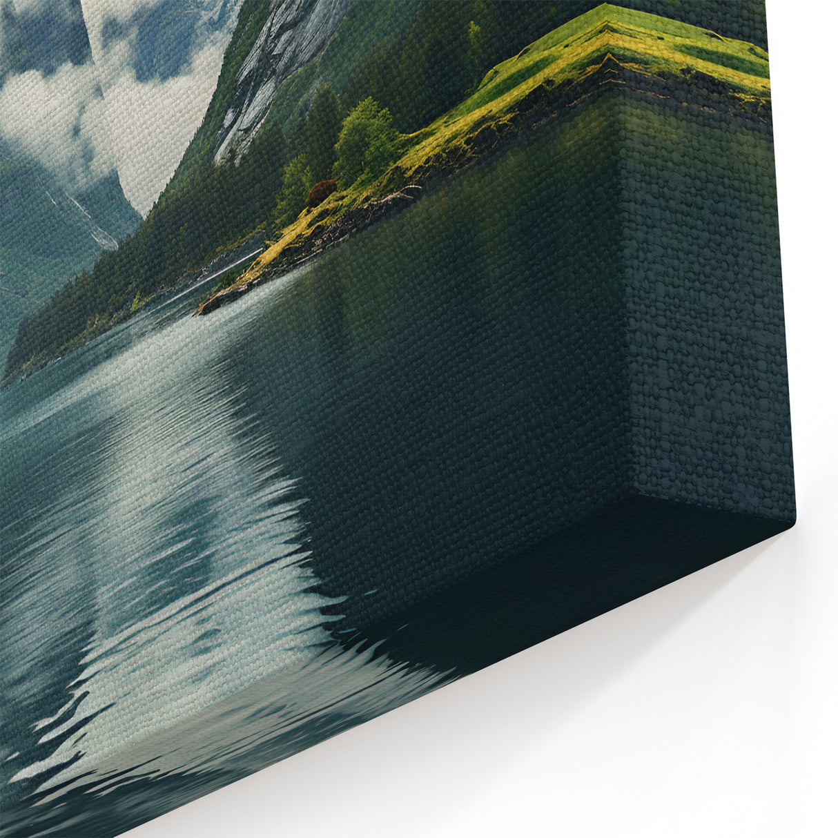 Misty Mountains Art - Ethereal Fog Canvas Print for Serene Home Decor