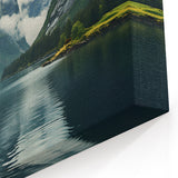 Misty Mountains Art - Ethereal Fog Canvas Print for Serene Home Decor