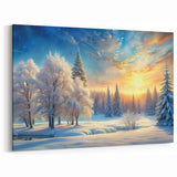 Winter Wonderland Tree Wall Art - Serene Nature Landscape Canvas Prints