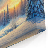 Winter Wonderland Tree Wall Art - Serene Nature Landscape Canvas Prints