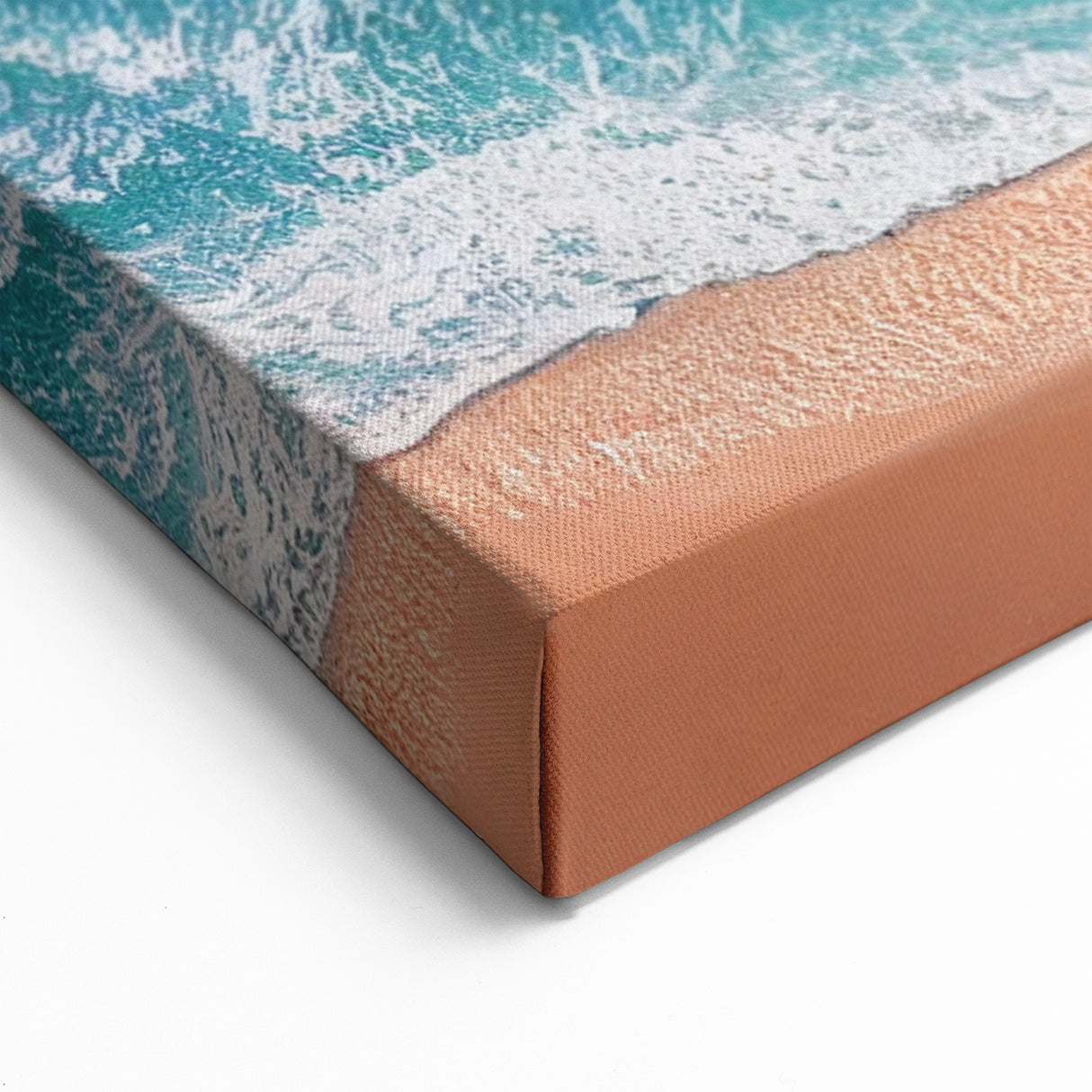 Calm Ocean Waves Aerial View Wall Art - Coastal Landscape Canvas