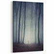 Ethereal Foggy Forest Art - Mysterious Misty Landscape Canvas Decor