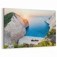 Shipwreck Cove Beach Wall Art - Dramatic Coastal Landscape Canvas Print