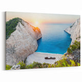 Shipwreck Cove Beach Wall Art - Dramatic Coastal Landscape Canvas Print