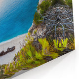 Shipwreck Cove Beach Wall Art - Dramatic Coastal Landscape Canvas Print