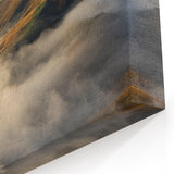 Misty Hillside Art - Serene Fog-Covered Landscape Canvas for Tranquil Decor