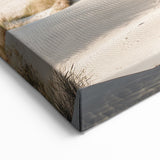 Sunny Coastal Dunes Canvas Art - Beach Landscape Wall Decor