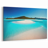 Vibrant Tropical Beach Canvas Art - Coastal Paradise Wall Decor
