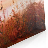 Misty Sunrise Field Art - Vibrant Dawn Canvas for Warm and Inviting Decor