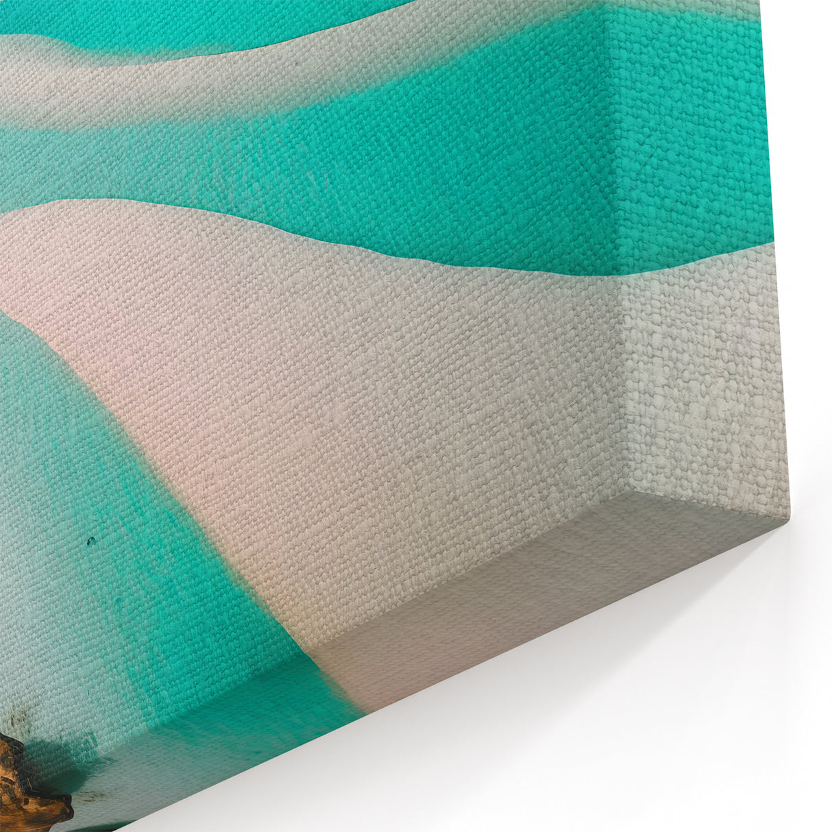 Vibrant Coastal Sandbanks Art - Tropical Beach Canvas Wall Decor