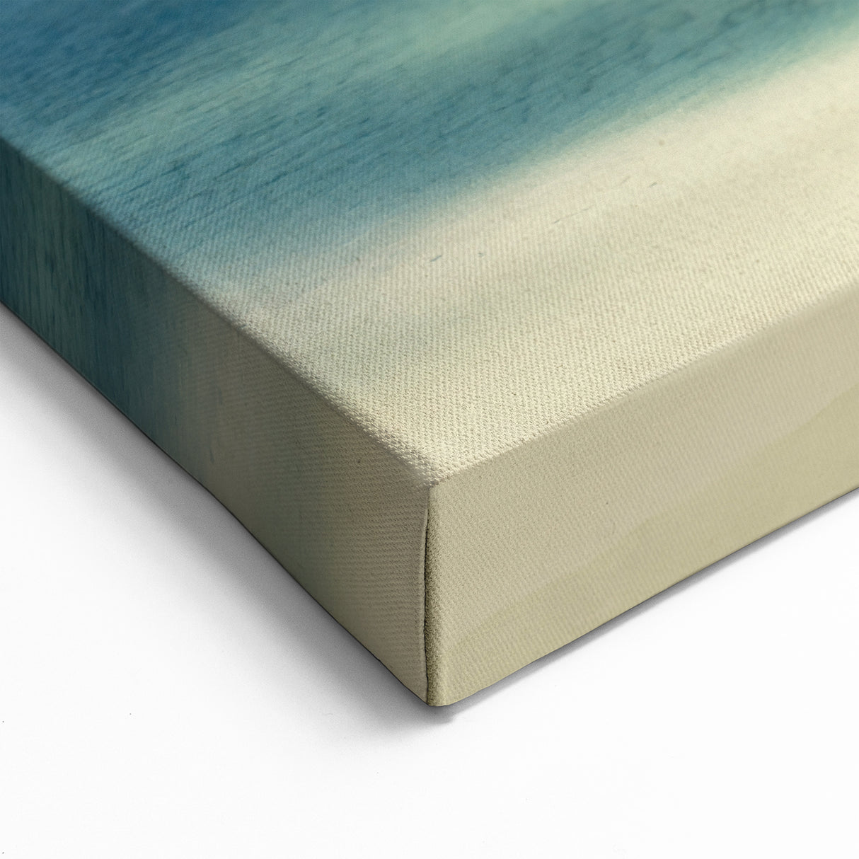 Idyllic Coastal Beach Scene - Turquoise Ocean Canvas Wall Art