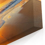 Golden Sunset Beach Canvas Art - Serene Coastal Wall Decor