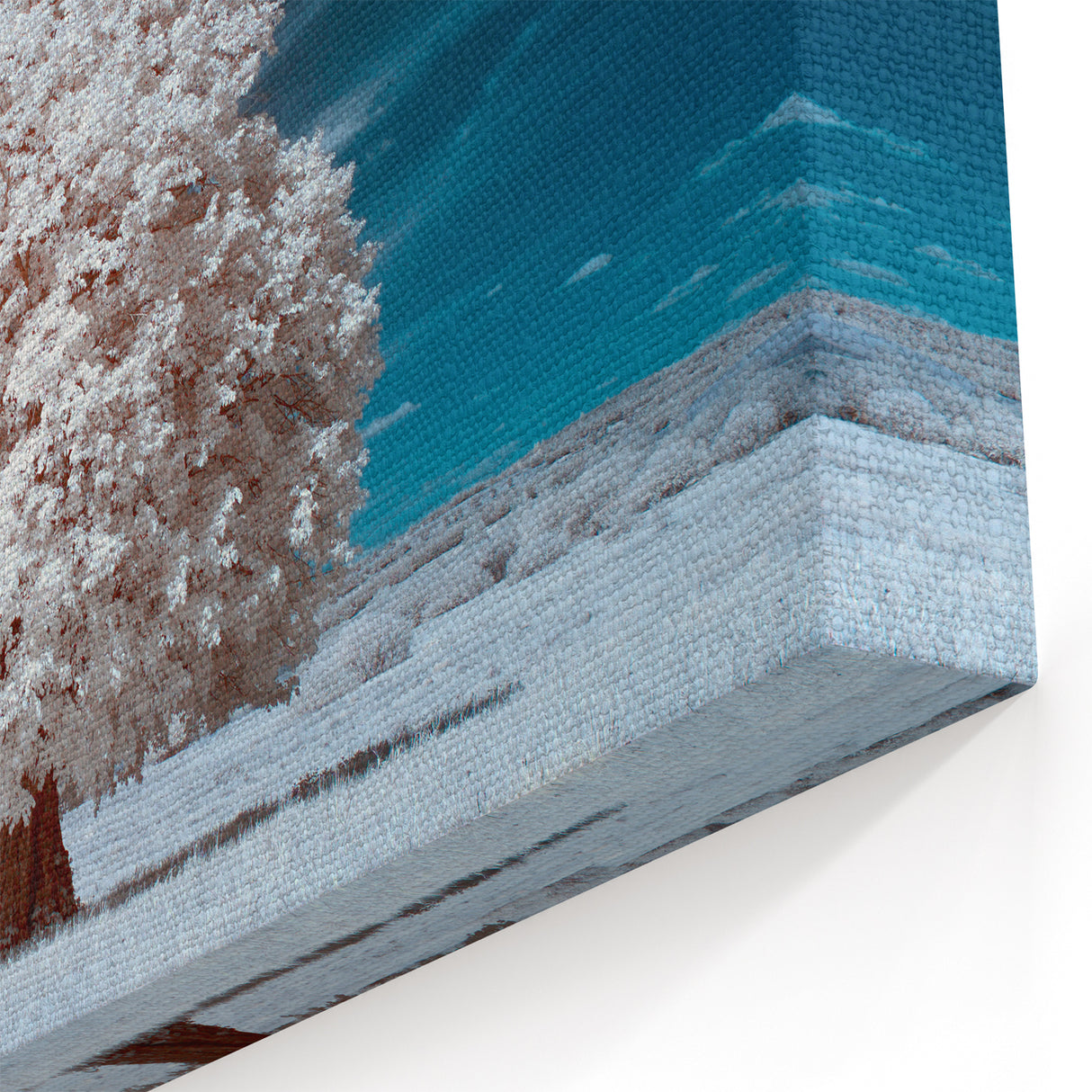 Ethereal White Tree Wall Art - Dreamlike Nature Landscape Canvas Print
