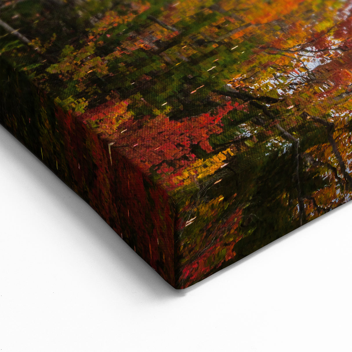 Autumn Lake Reflection Wall Art - Vibrant Fall Nature Landscape Print