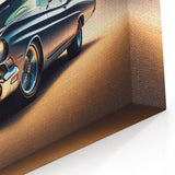 Elegant Classic Car Art: Shimmering Retro Automobile Prints for Decor