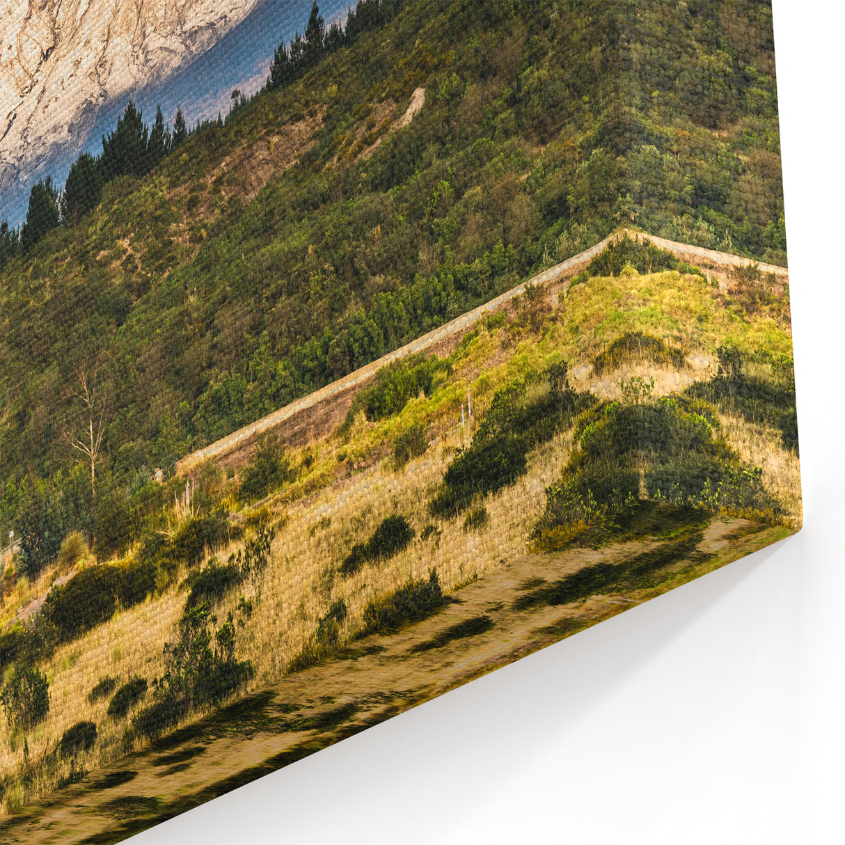 Snow-Capped Volcano Landscape Art - Majestic Mountain Canvas Decor