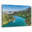 Mountain Lake Reflection Canvas Art - Serene Nature Landscape Decor