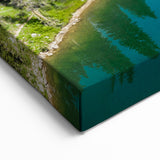 Mountain Lake Reflection Canvas Art - Serene Nature Landscape Decor