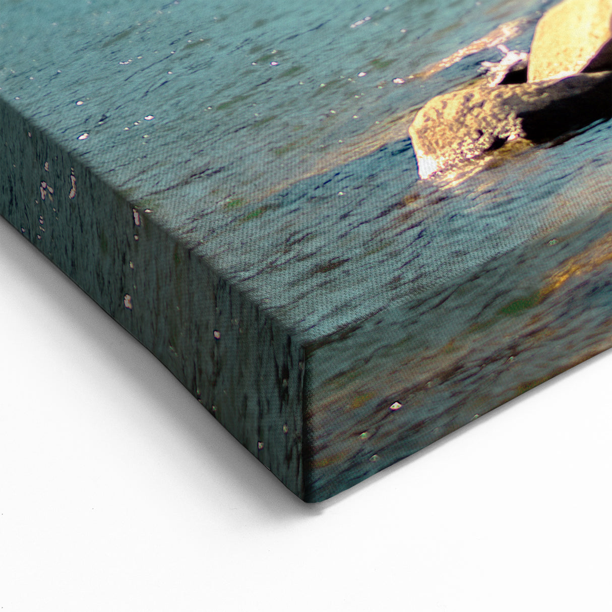 Mountain Lake Dock View Canvas Art - Peaceful Nature Landscape Decor