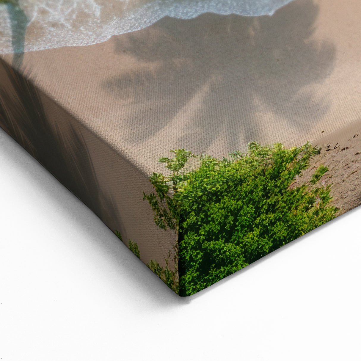 Aerial Coastal Beach View - Tropical Ocean Canvas Art for Home Decor