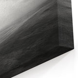 Minimalist Beach Landscape - Black and White Oceanfront Art Print