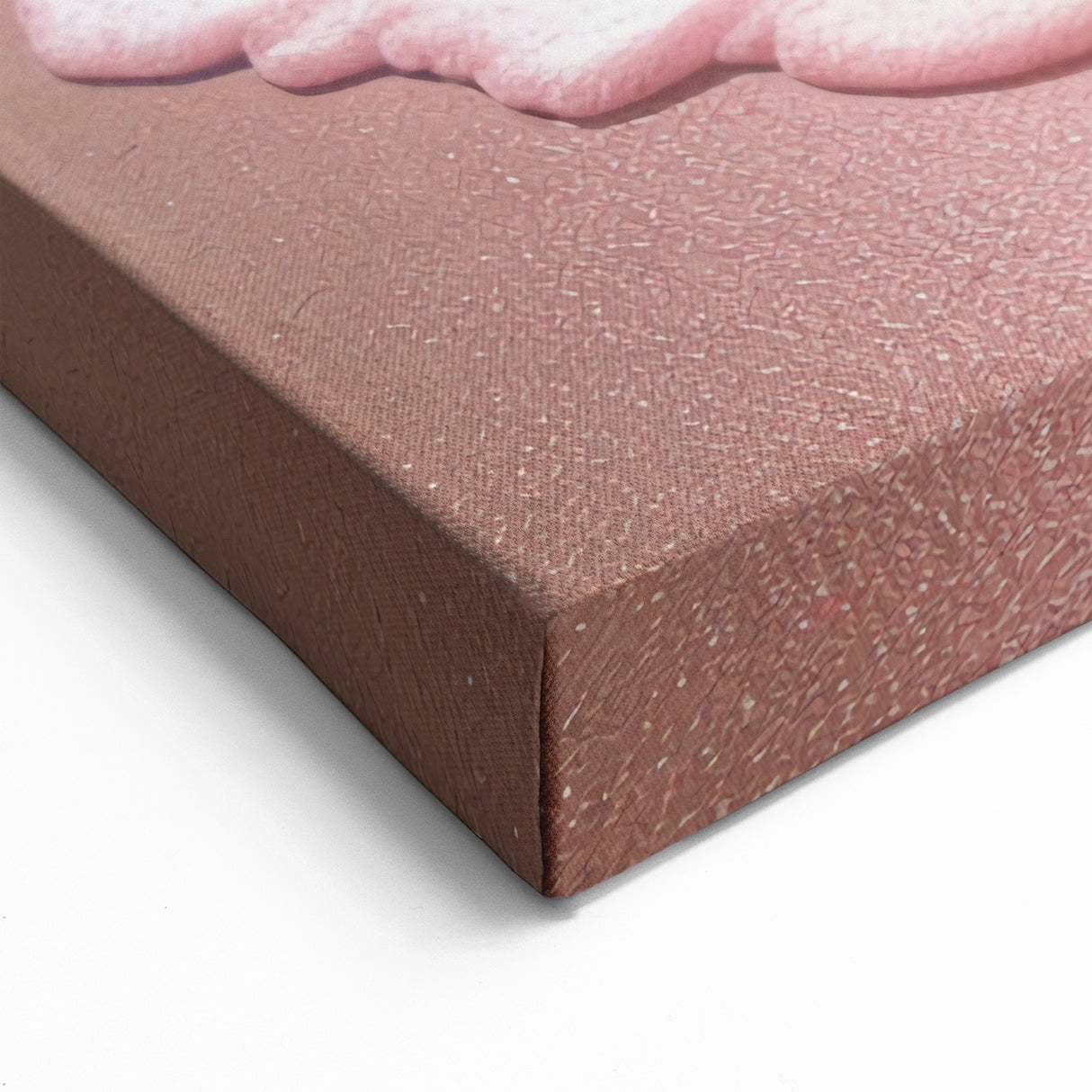 Pink Sand Beach - Tropical Coastal Canvas Art for Vibrant Decor