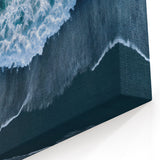 Dynamic Ocean Waves - Coastal Aerial Canvas Art for Modern Decor