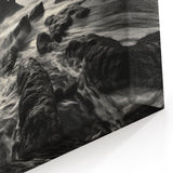 Dramatic Coastal Landscape - Black and White Ocean Art for Bold Decor